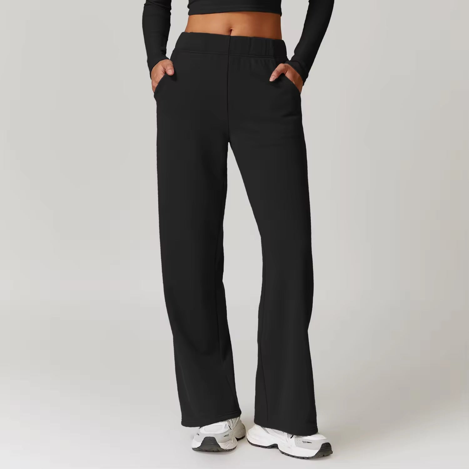 Casual Straight-Cut Pants ANJE REBEL