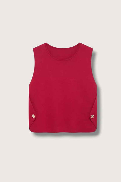 Knitted Cropped Vest