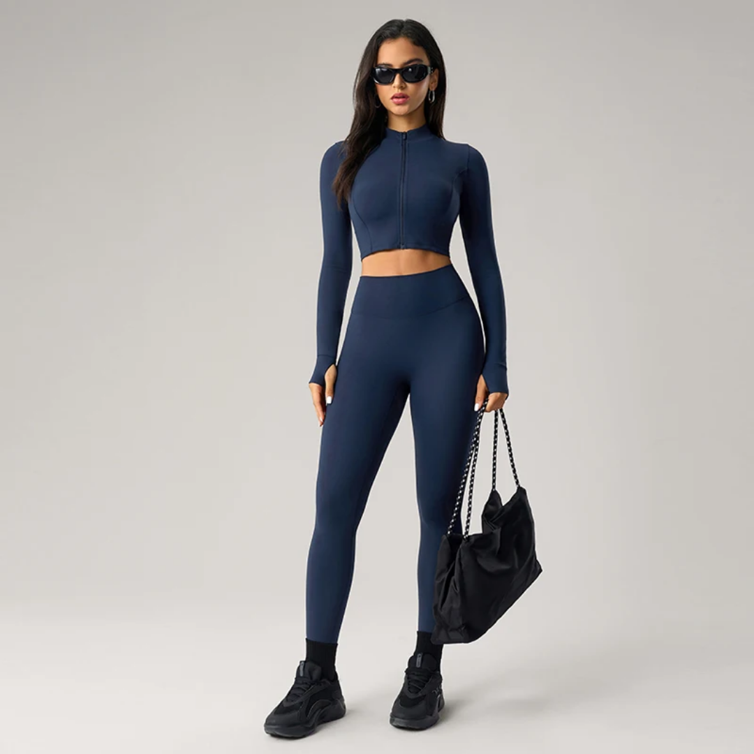 Zip Front Cropped Shirt ANJE REBEL