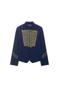 Nautical Embroidery High-Collar Jacket ANJE REBEL