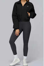 Open-Collar Sports Zip Up Jacket ANJE REBEL