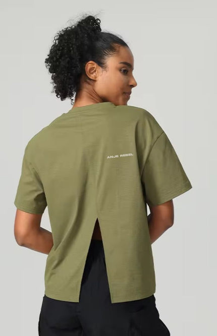 Relaxed Fit Split Design Shirt ANJE REBEL