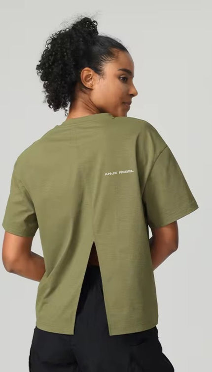 Relaxed Fit Split Design Shirt ANJE REBEL