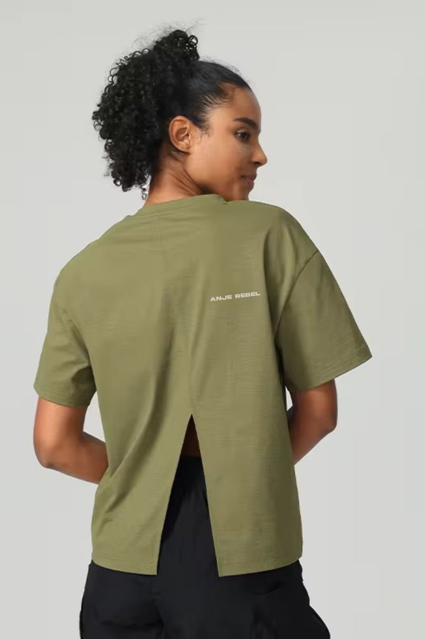 Relaxed Fit Split Design Shirt ANJE REBEL