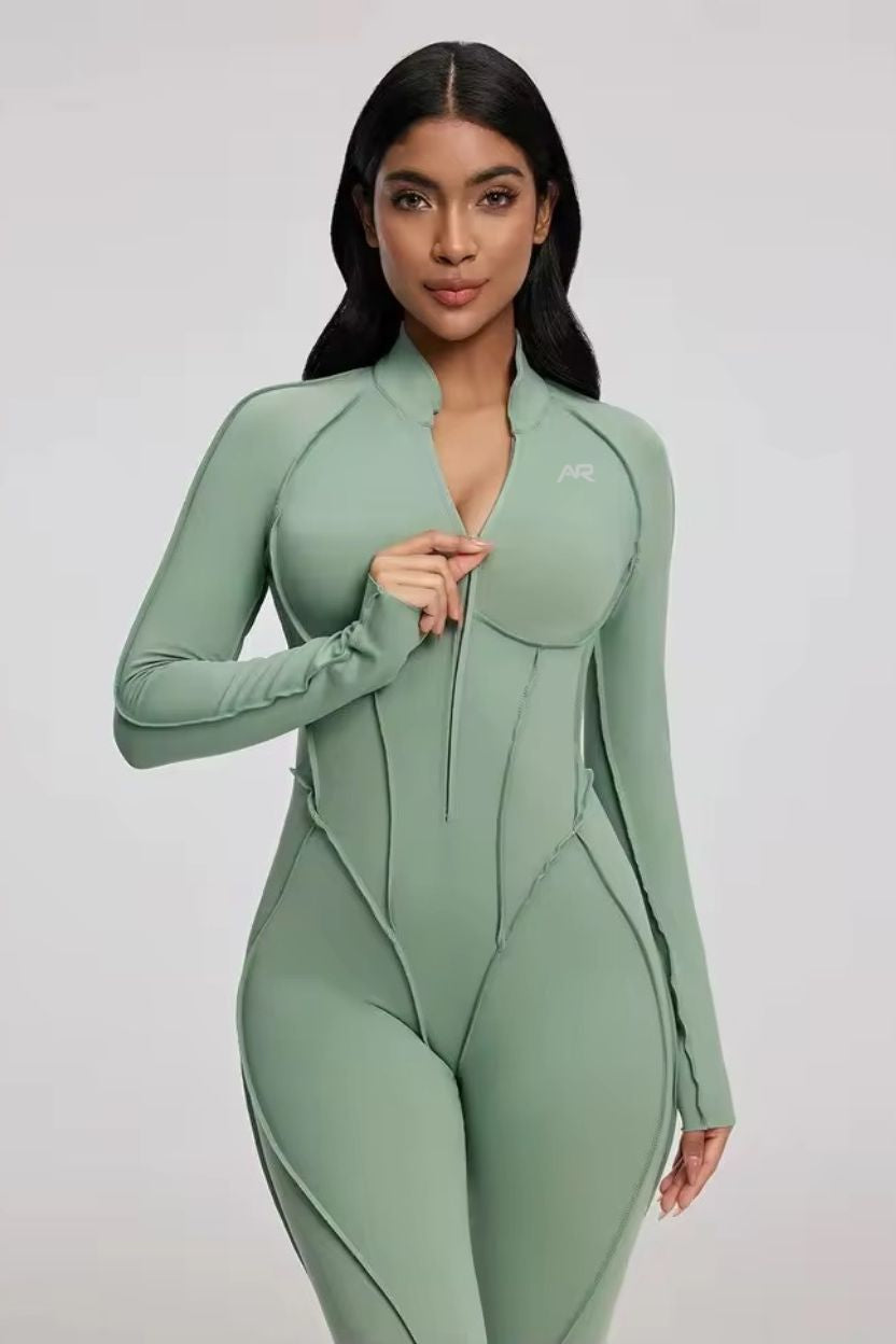 Ski Inspired Zip-Up Full Jumpsuit - ANJE REBEL