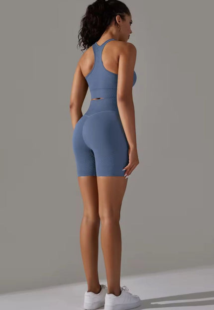 Knitted Supportive Sports Bra and Short Tights Set ANJE REBEL