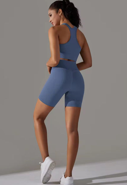Knitted Supportive Sports Bra and Short Tights Set ANJE REBEL