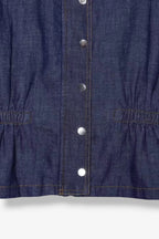 Nautical Buttoned Up High Collar Vest ANJE REBEL