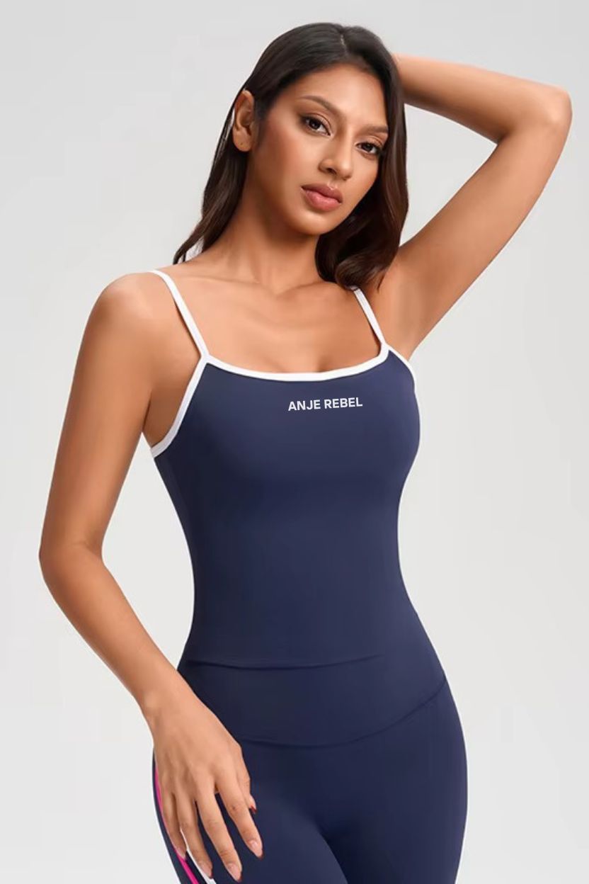 Nautical In-Built Bra Tank Top ANJE REBEL