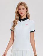 Collared Short Sleeves Tennis Shirt ANJE REBEL