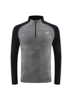 Grey with black