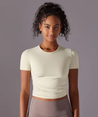 ANJE REBEL Knitted Cropped Shirt ANJE REBEL