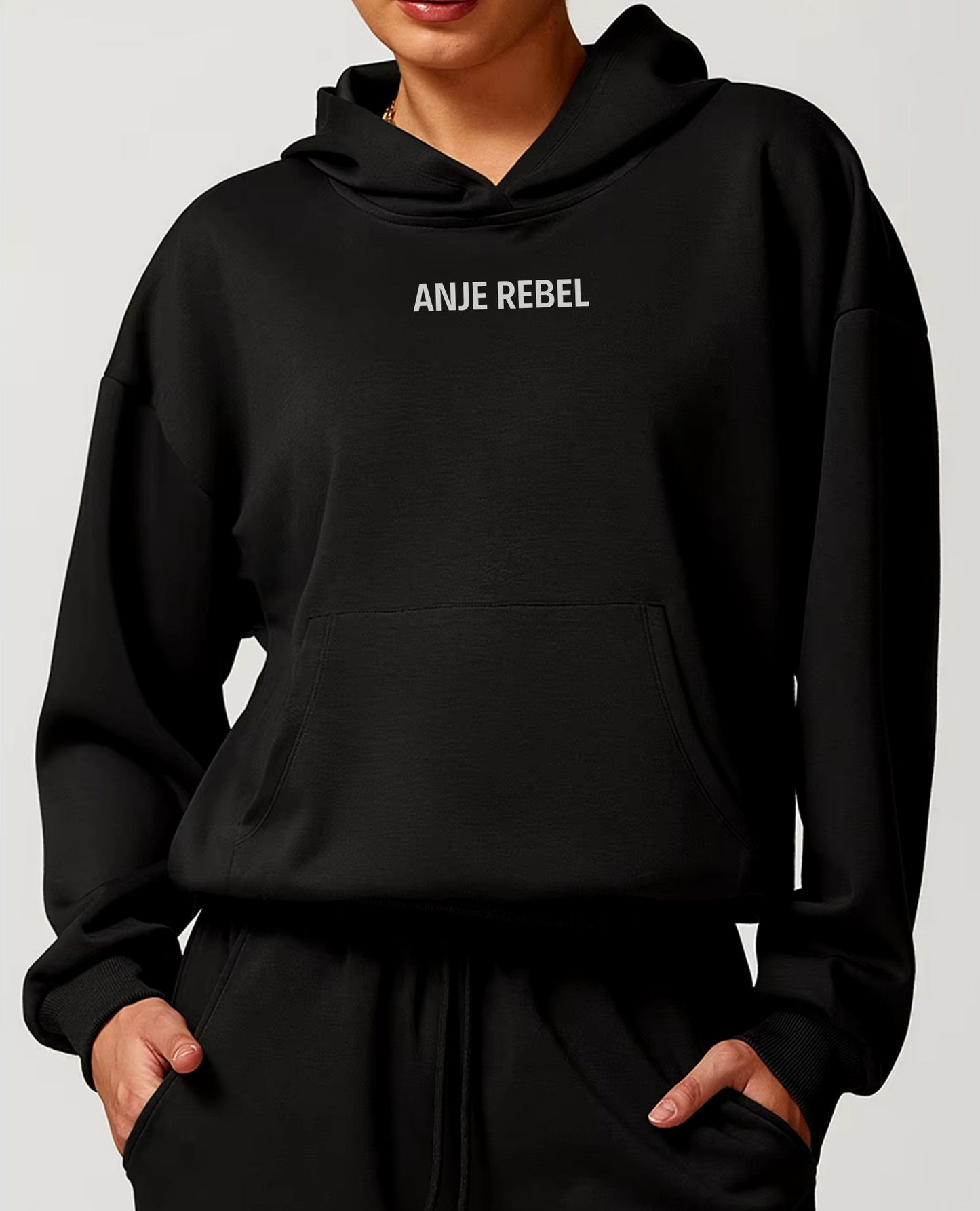 Pima Cotton Hooded Sweatshirt - ANJE REBEL