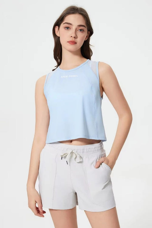 Ultra Lightweight Cropped Tank Top ANJE REBEL