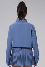 Collared Zip Up Tennis Blouse ANJE REBEL