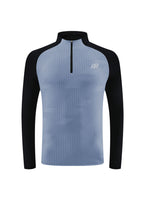 Light blue with black