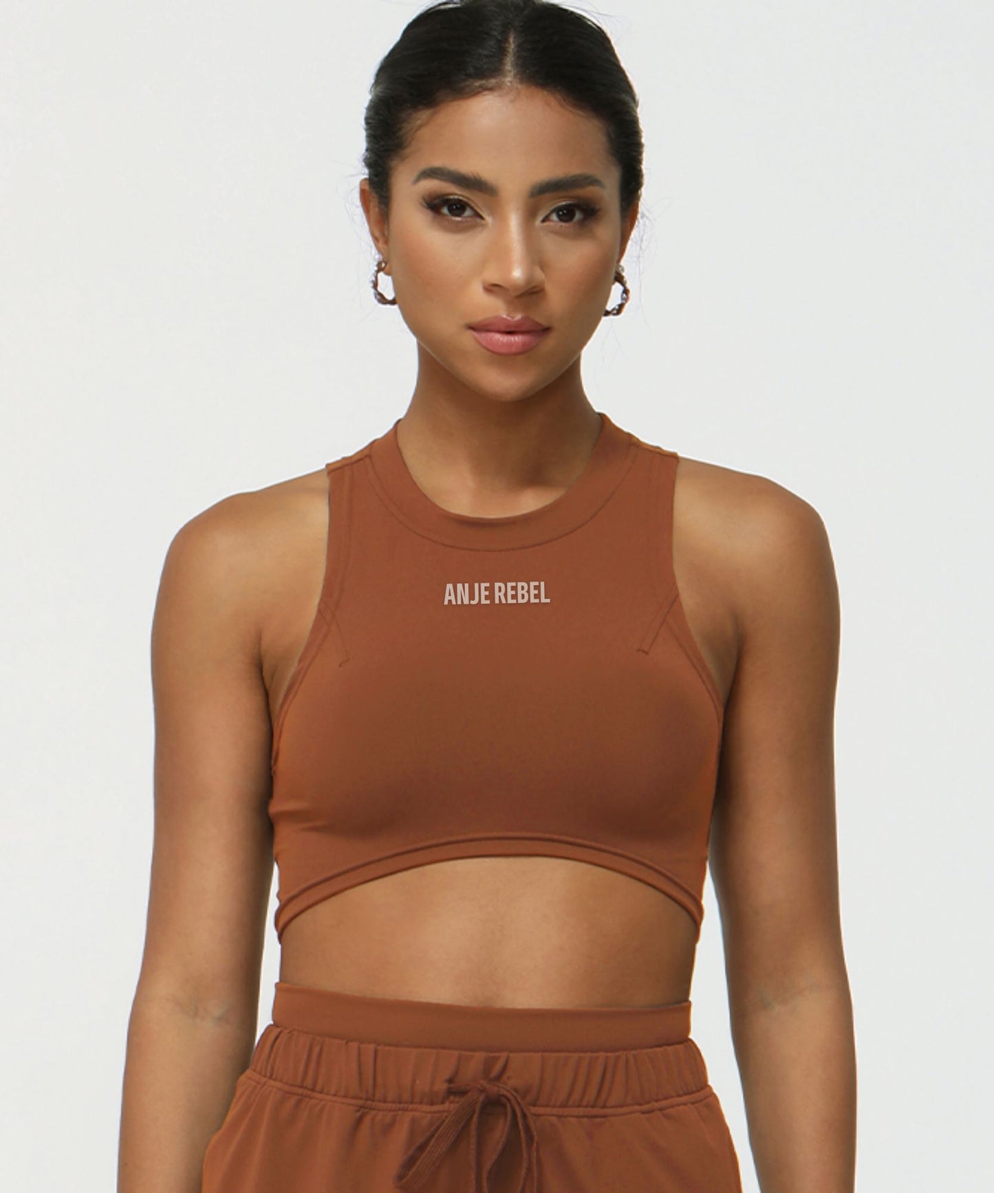 Women's Halterneck Cropped Tank Top