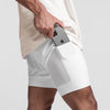 Bombardier 2-In-1 Sweatwicking Active Shorts - ANJE REBEL