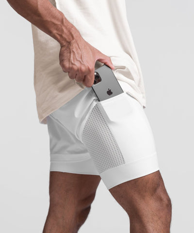 Bombardier 2-In-1 Sweatwicking Active Shorts - ANJE REBEL