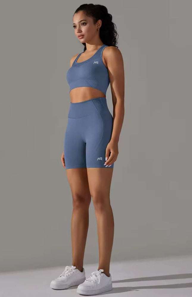 Knitted Supportive Sports Bra and Short Tights Set ANJE REBEL