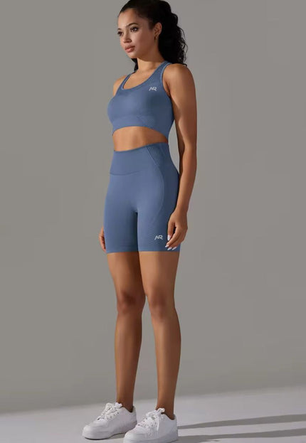Knitted Supportive Sports Bra and Short Tights Set ANJE REBEL