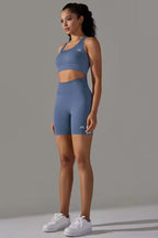 Knitted Supportive Sports Bra and Short Tights Set ANJE REBEL