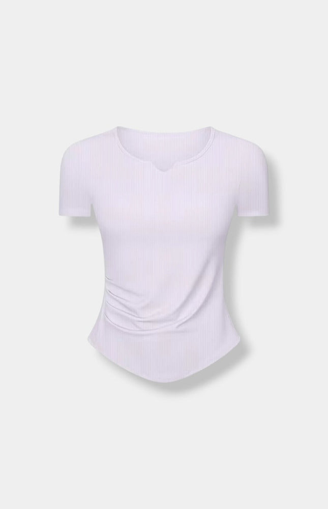 Recycled Soft V-Neck Yoga Shirt ANJE REBEL
