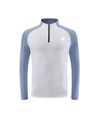 Light blue with white
