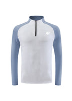 Light blue with white