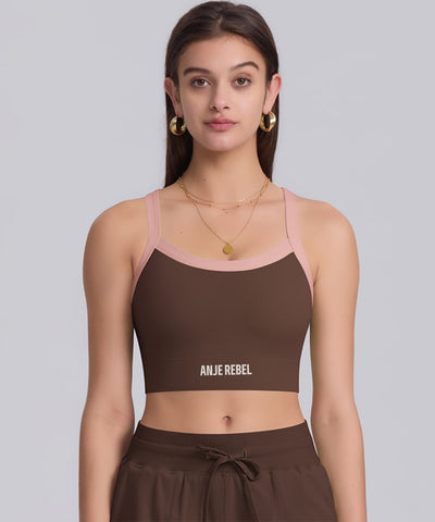 Women's Buckle Back Support Cropped Tank Top