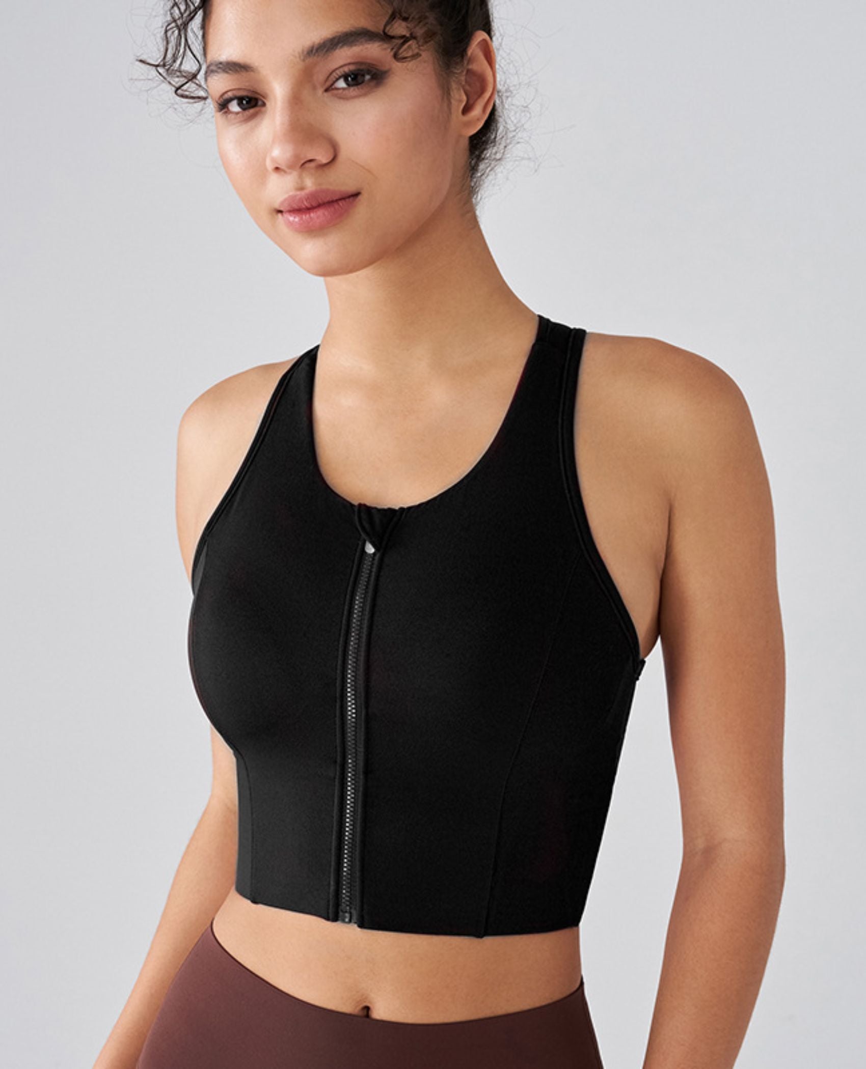 Double Impact Cropped Sports Bra - ANJE REBEL