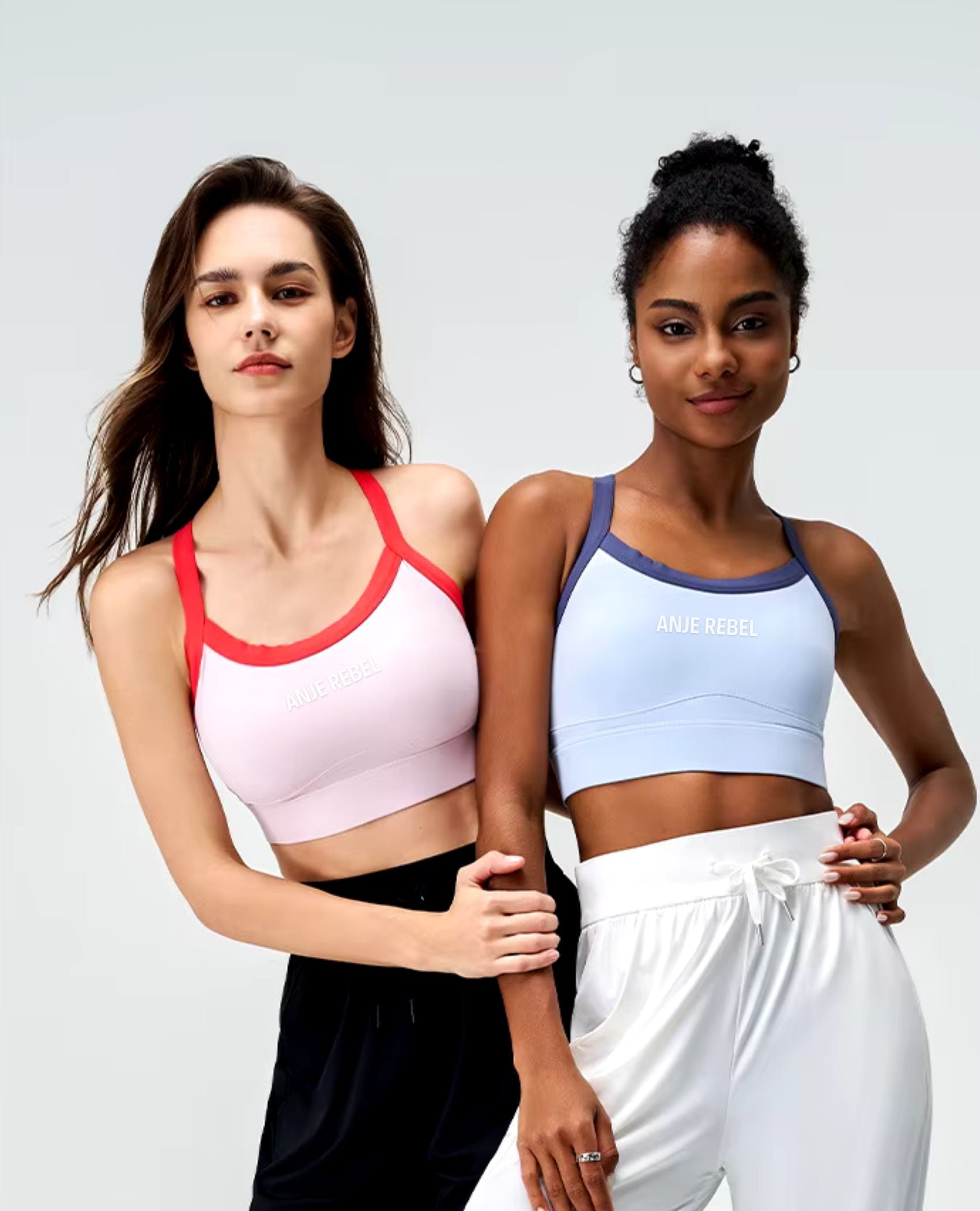 Varsity Cropped Sports Bra - ANJE REBEL