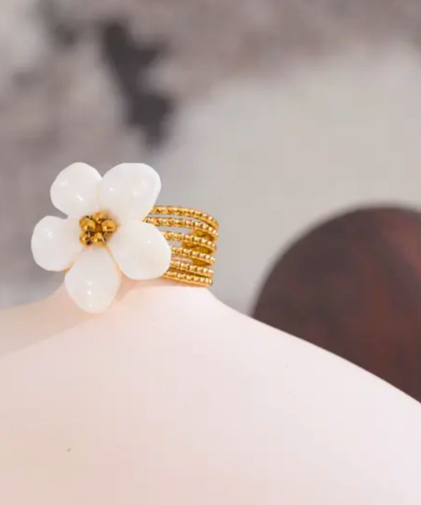 Porcelain Fleur Ring ANJE REBEL