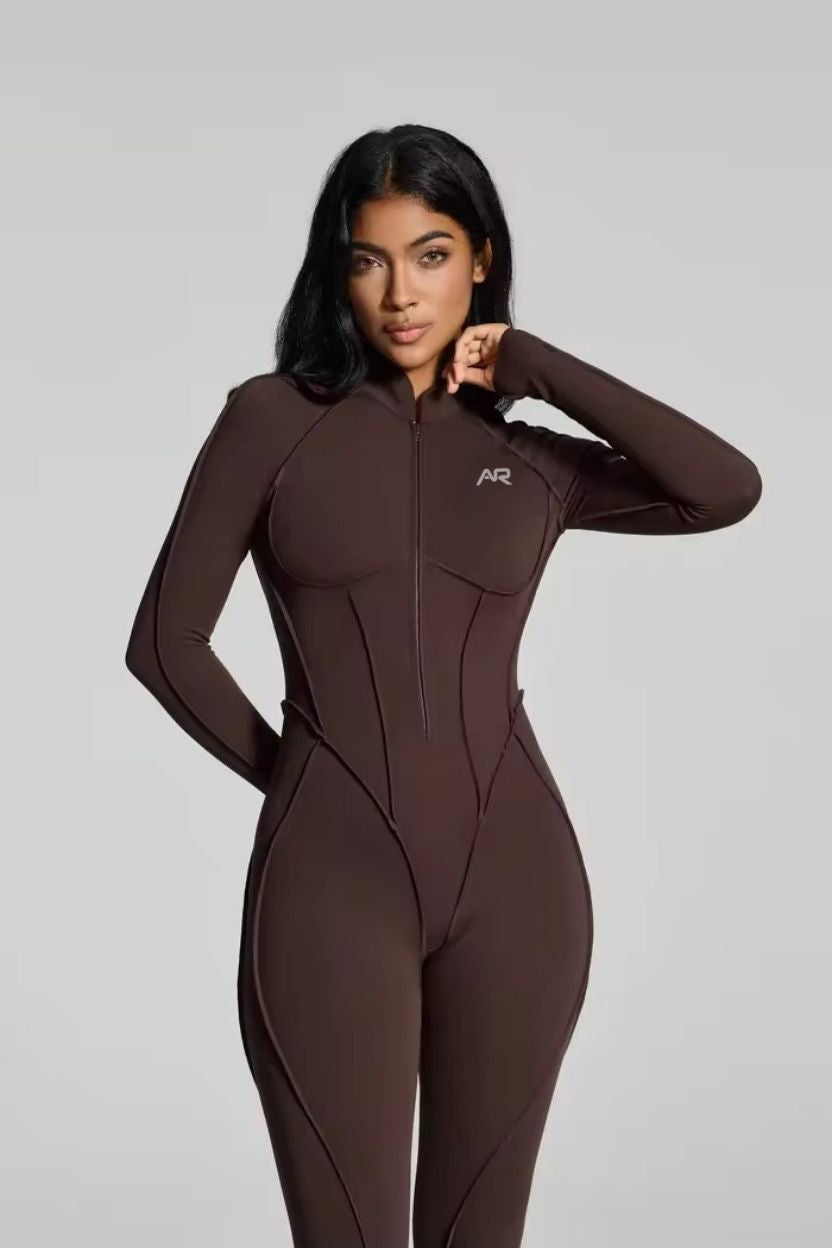 Ski Inspired Zip-Up Full Jumpsuit - ANJE REBEL