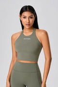 Laced Back Racerback Cropped Top ANJE REBEL