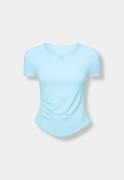 Recycled Soft V-Neck Yoga Shirt ANJE REBEL