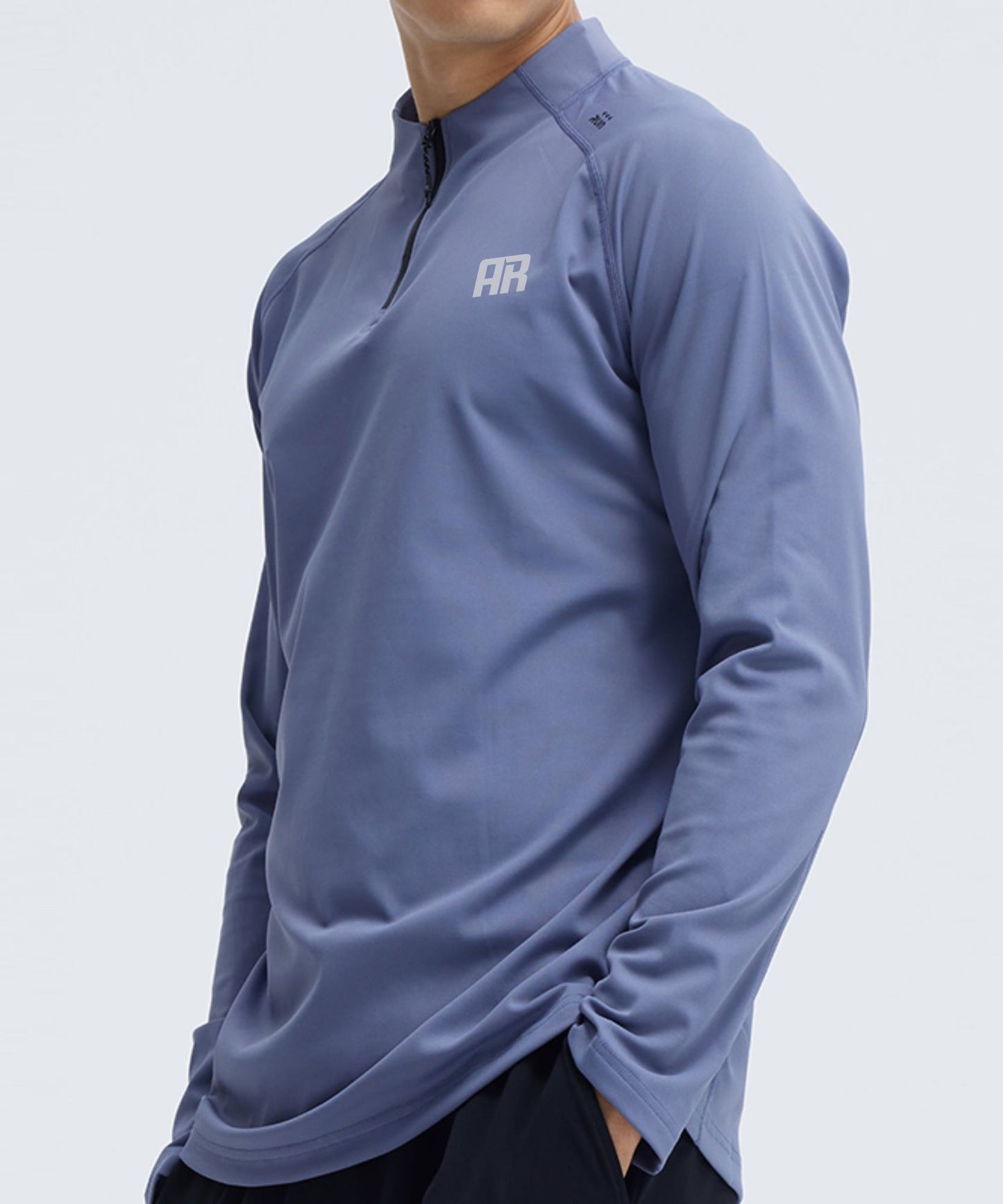 Sweatwicking Half-Zipper Active Long Sleeves Shirt - ANJE REBEL