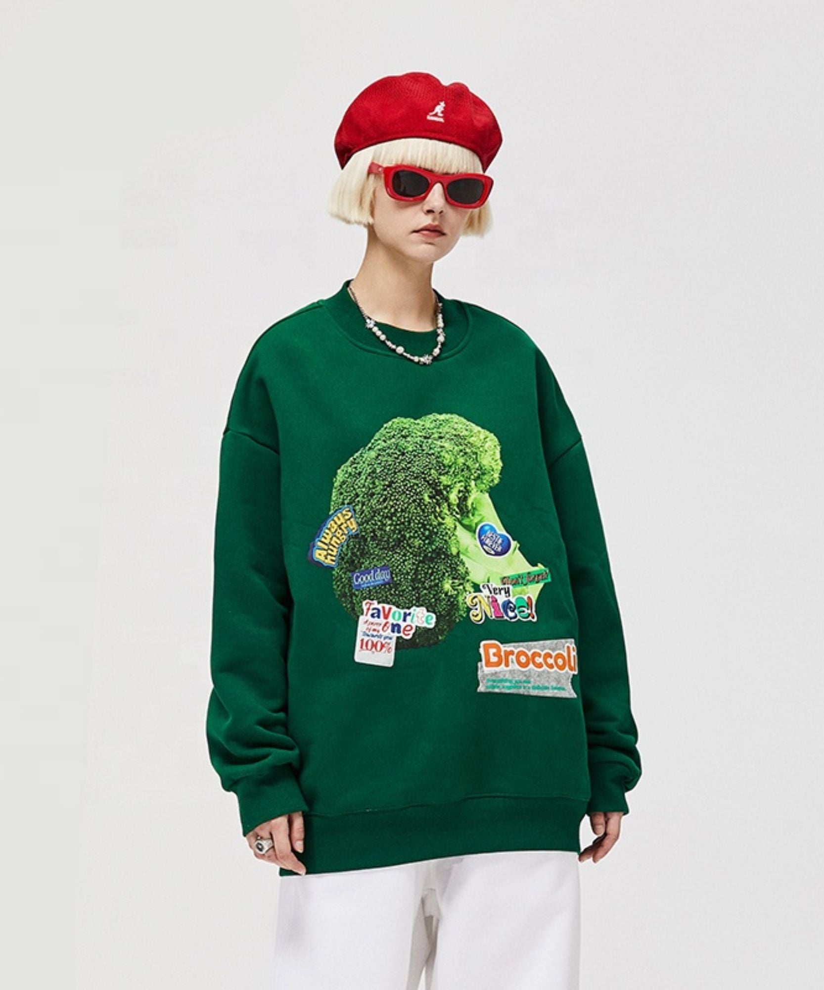 "EAT YOUR VEGGIE" SWEATSHIRT ANJE REBEL