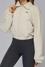 Open-Collar Sports Zip Up Jacket ANJE REBEL