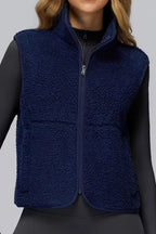 Fleece Zip-Front Vest ANJE REBEL