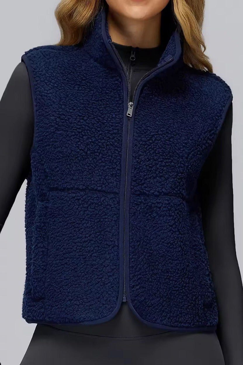 Fleece Zip-Front Vest ANJE REBEL