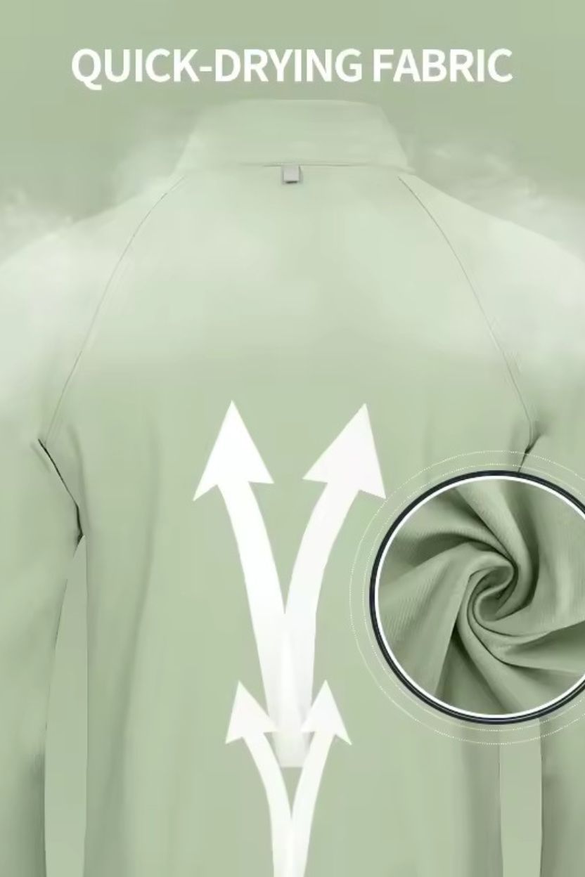 Breathable High Collar Zip Up Jacket ANJE REBEL