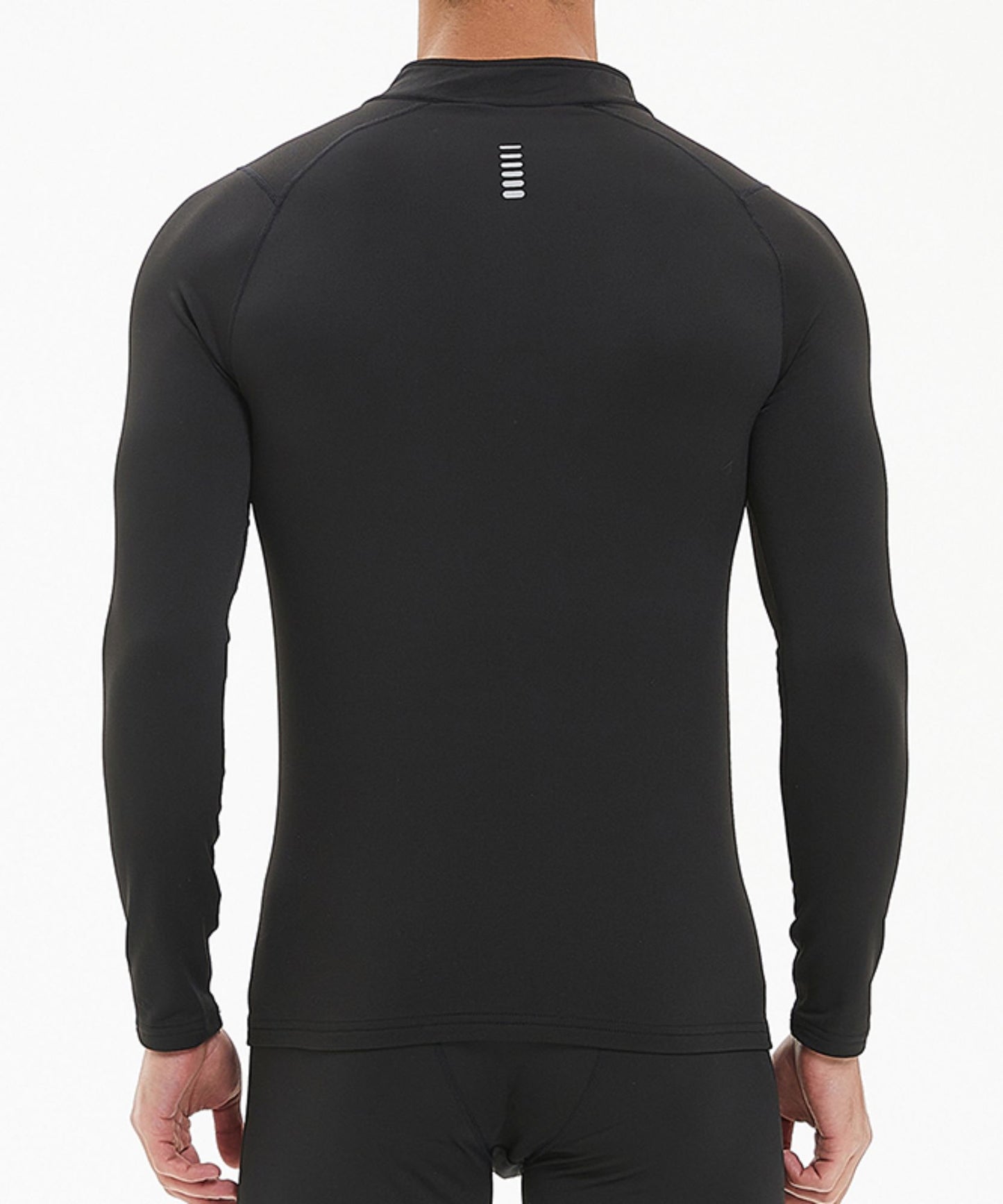 Sweatwicking Half-Zipper Running Long Sleeves Shirt - ANJE REBEL