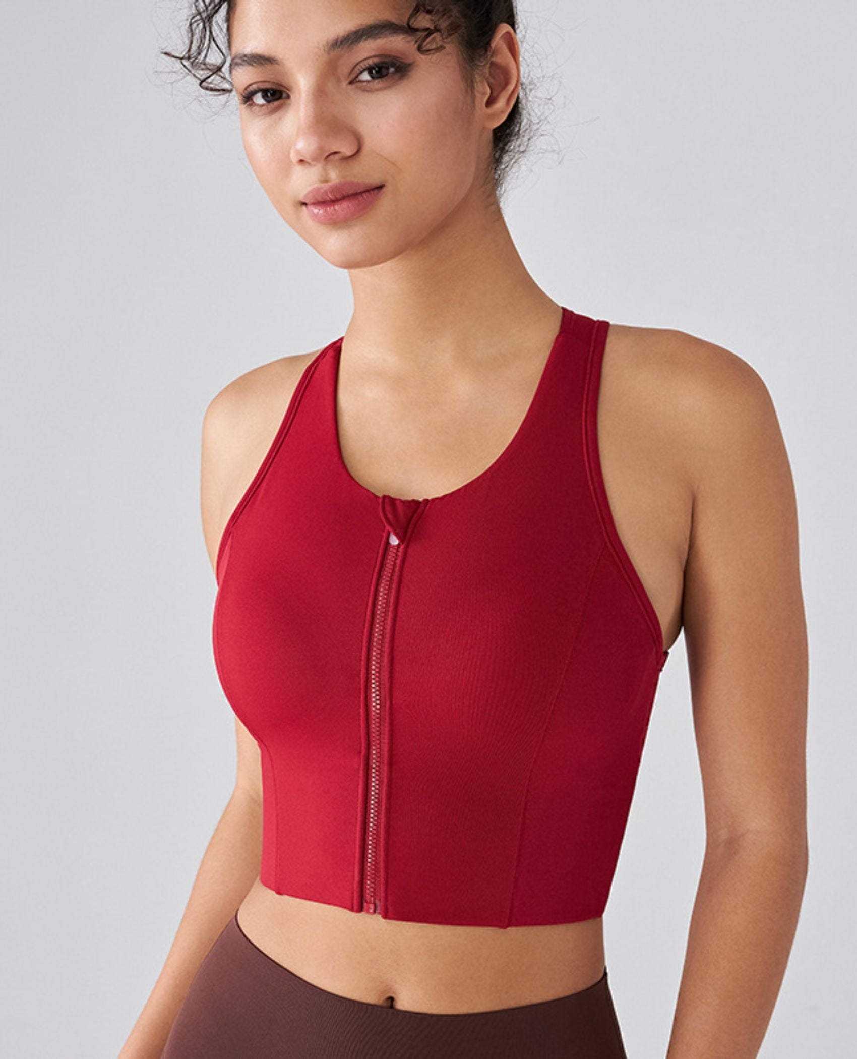 Double Impact Cropped Sports Bra - ANJE REBEL