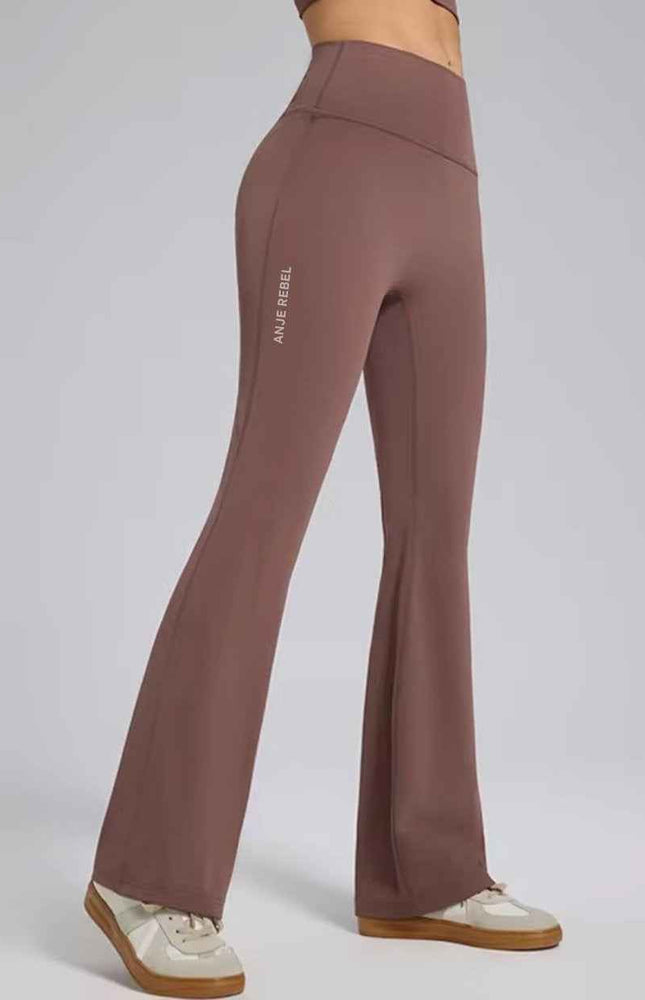 SlimFit Flared High-Waist Pants