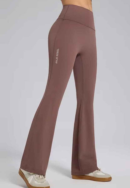 SlimFit Flared High-Waist Pants