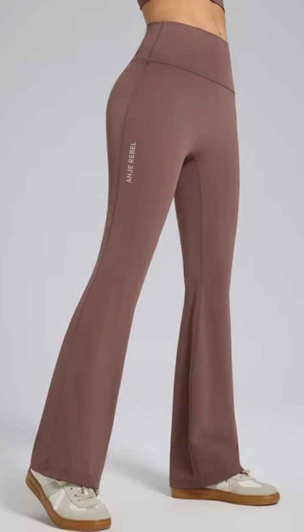 SlimFit Flared High-Waist Pants