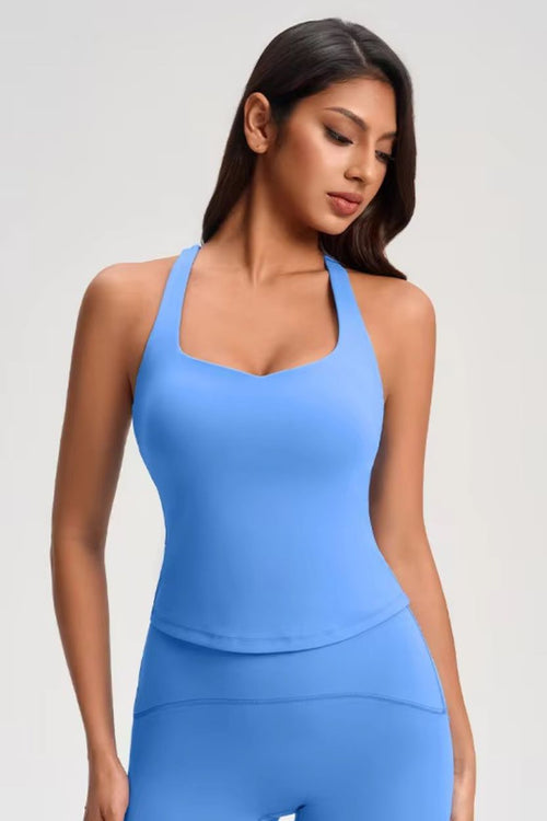 Halter-Neck Racerback Tank Top ANJE REBEL