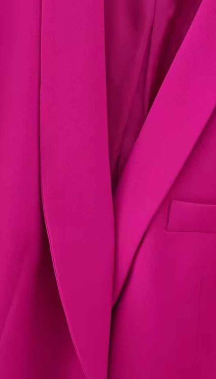 Double Breasted Ribbon-Front Long Jacket