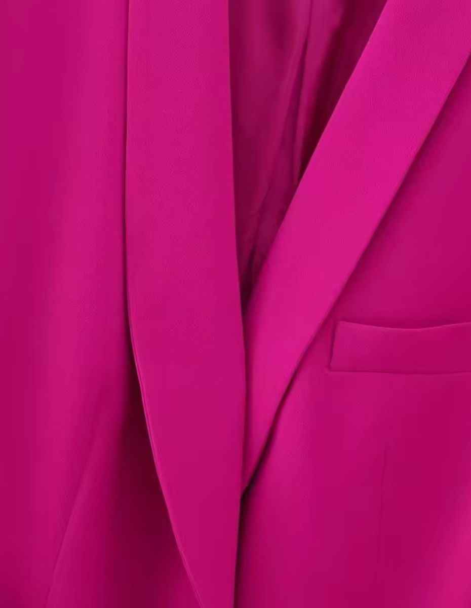 Double Breasted Ribbon-Front Long Jacket